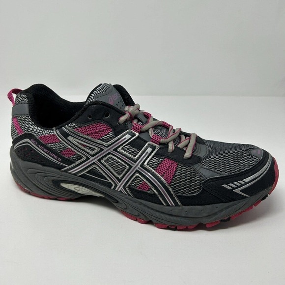 ASICS Gel Venture 4 Women's Size 11 Black Pink Athletic Running Sneaker Shoes - Picture 7 of 15